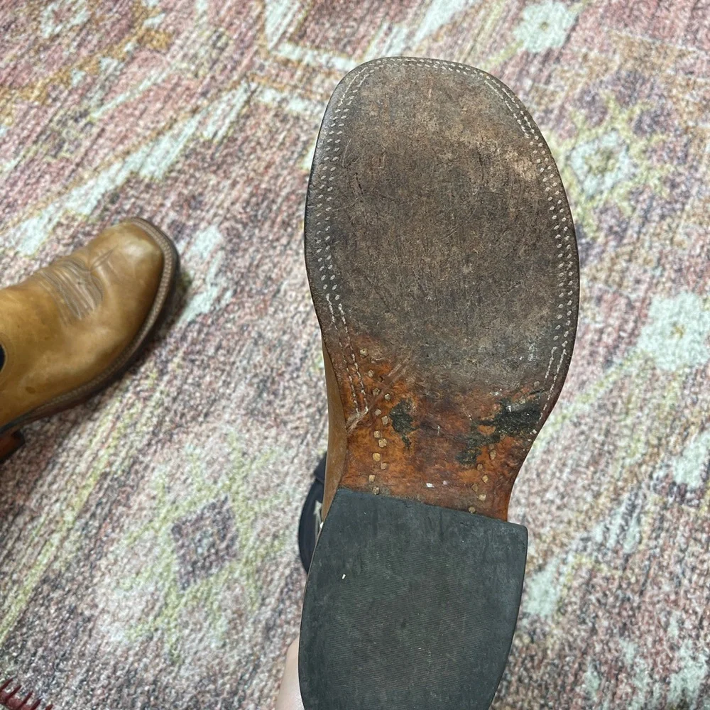 Anderson Bean Two-Tone Tan & Black Western Boots